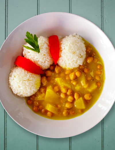 Ananászos csicseriborsós curry